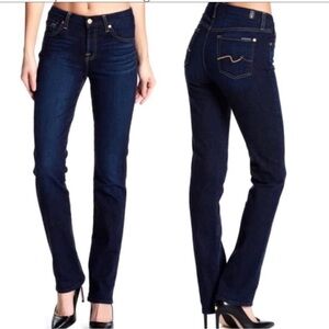 7 For All Mankind Dark Wash Karah Straight Leg Jeans 26